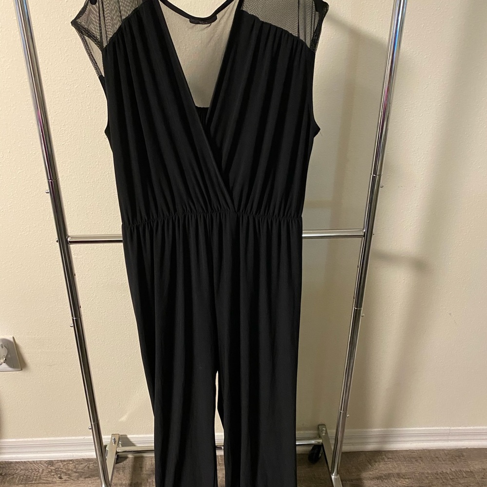 Mesh Black Jumpsuit